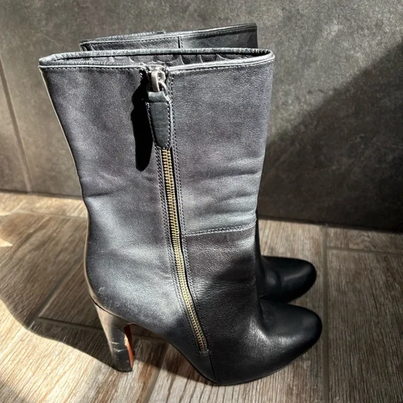 Coach Black  Leather boots - Picture 2 of 7